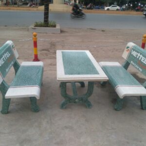 Bàn ghế đá 06